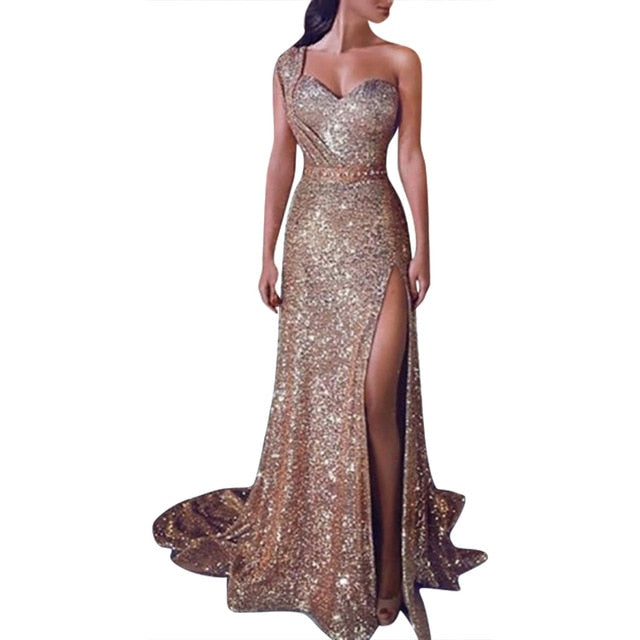 Golden Party Evening Dress