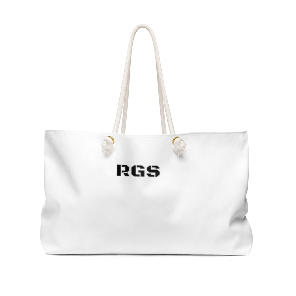 French White Doggie Bag Weekender Bag