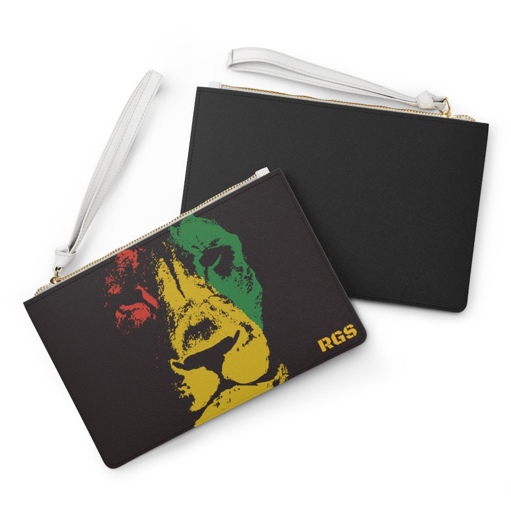 Face The Lion Rasta Clutch Bag