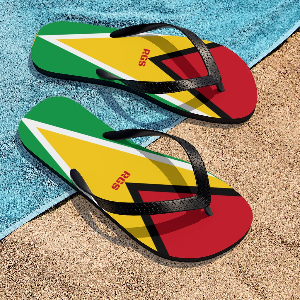 Guyana Flag Unisex Flip-Flops