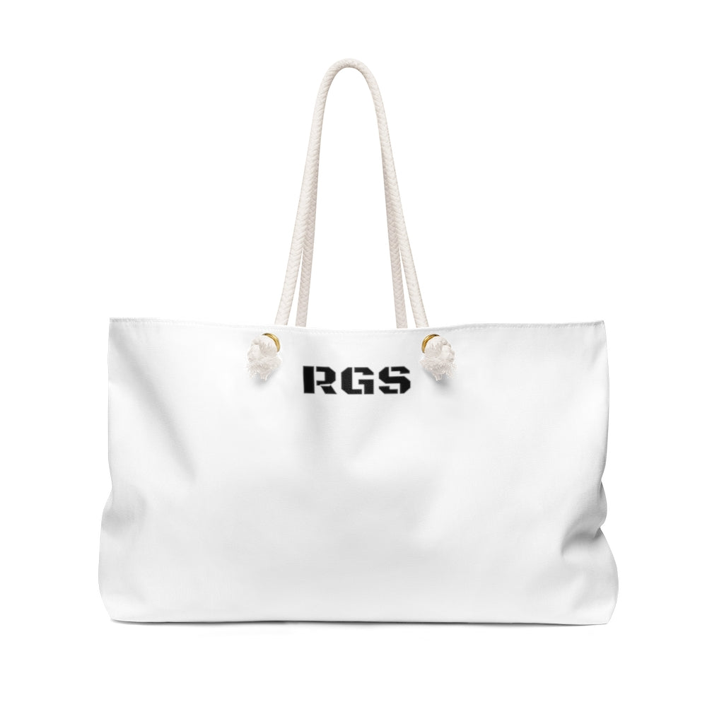 Mans BFF Yellow/White Bag Weekender Bag