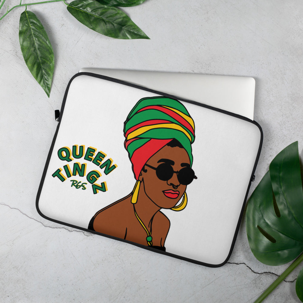 Queen Tingz White Laptop Case