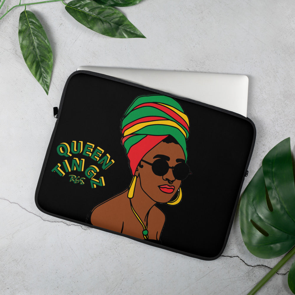 Queen Tingz Black Laptop Case