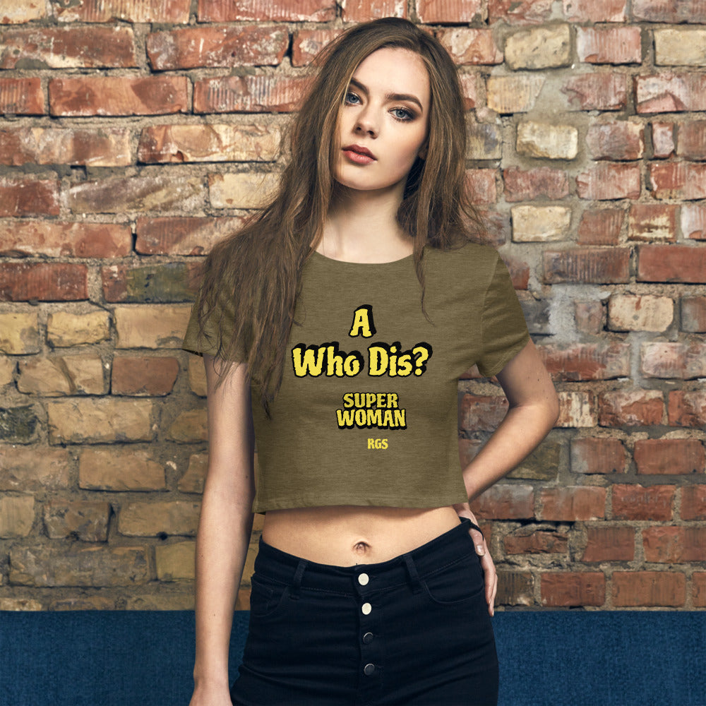 Who Dis Crop Tee