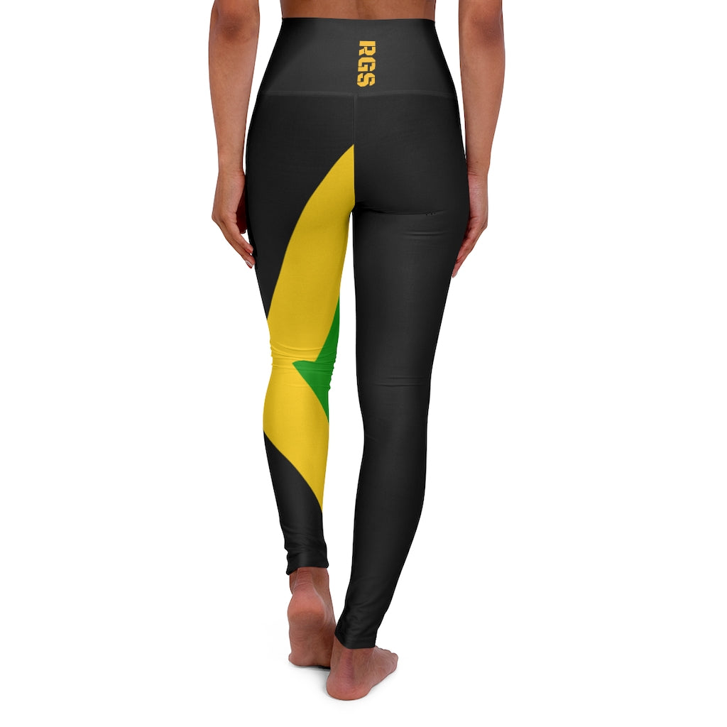 Flag jamaica High Waisted Yoga Leggings