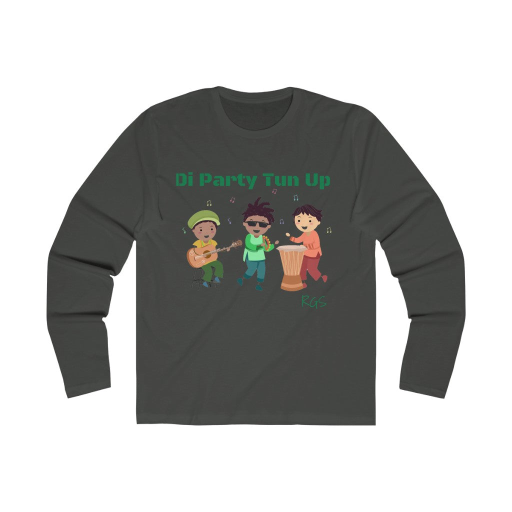 Party Tun up Men's Long Sleeve Crew Tee