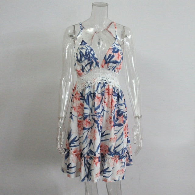 Crochet Lace Ruffle Dresses