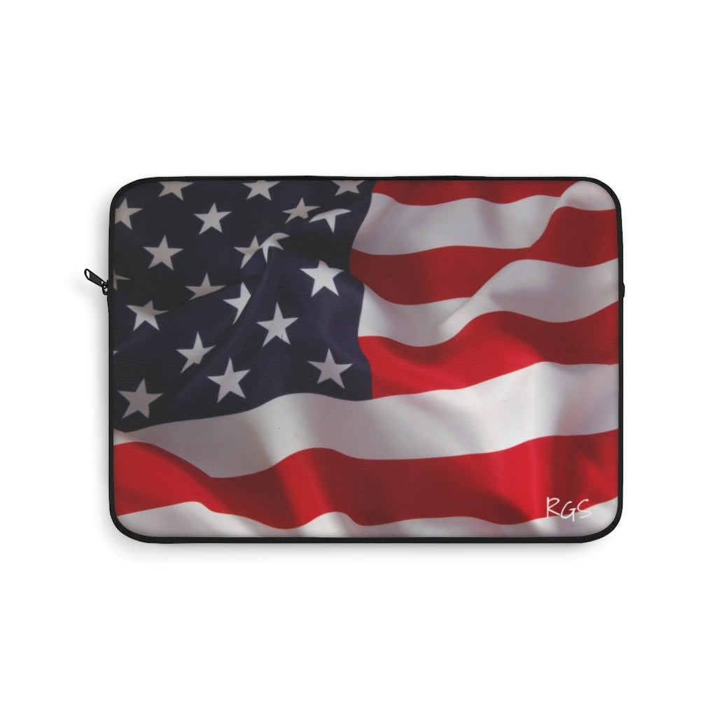 American Flag Laptop Cover