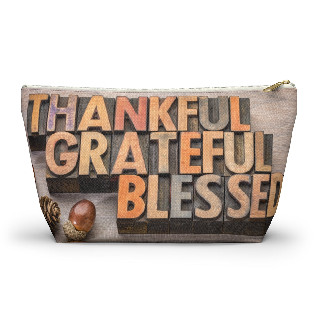 Thankful Grateful Accessory Pouch