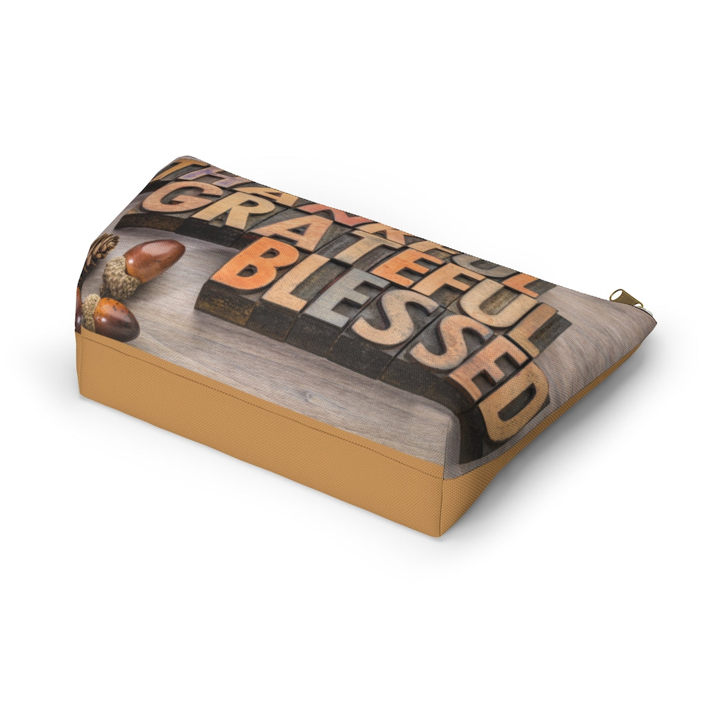 Thankful Grateful Accessory Pouch