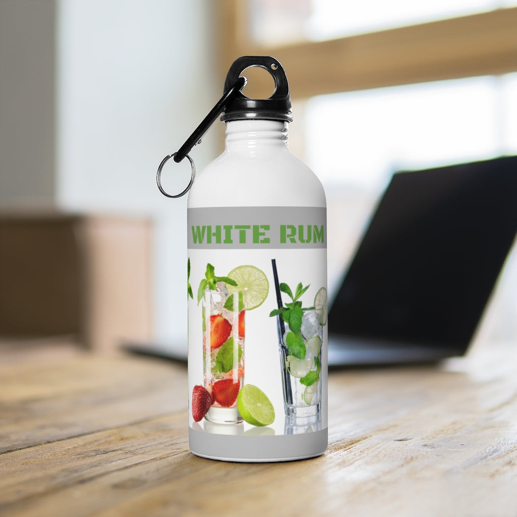 White Rum Stainless Steel Water Bottle