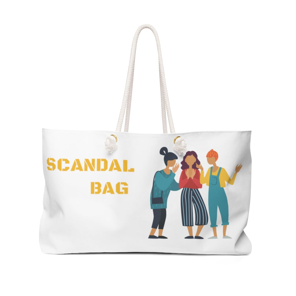 Scandal White Weekender Bag