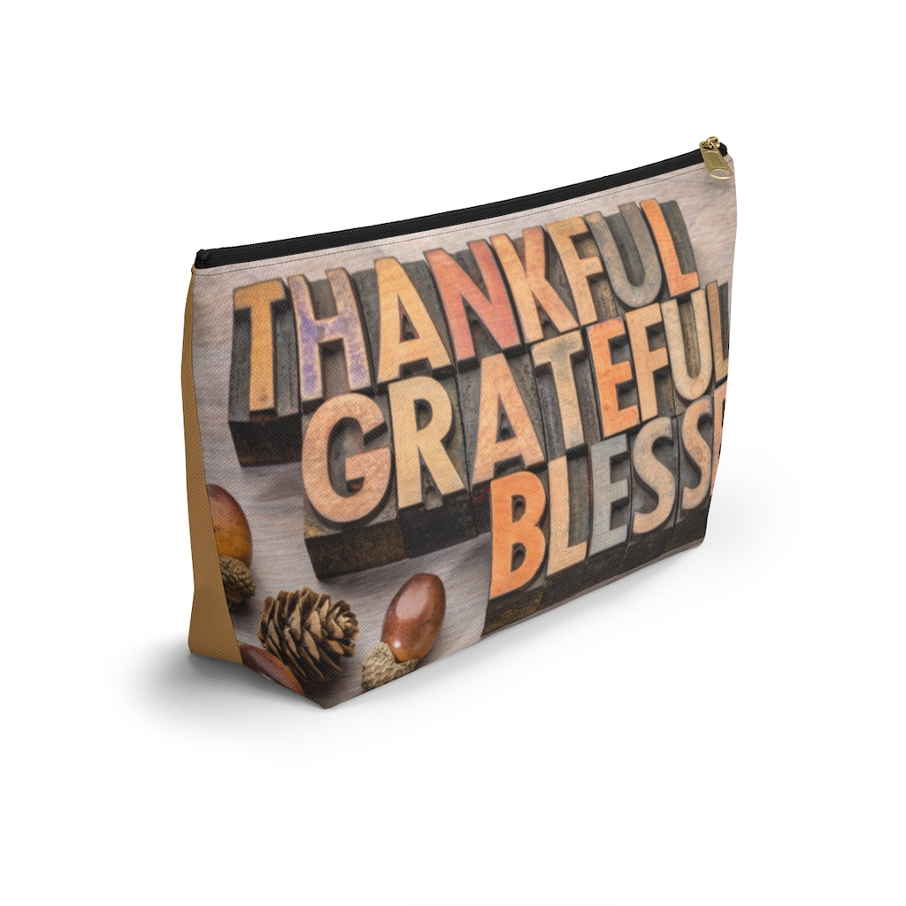 Thankful Grateful Accessory Pouch