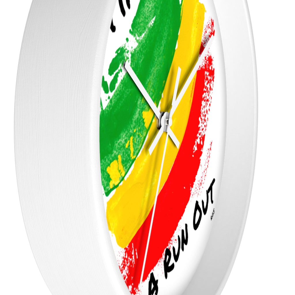 Time A Run Out 10" Wall clock