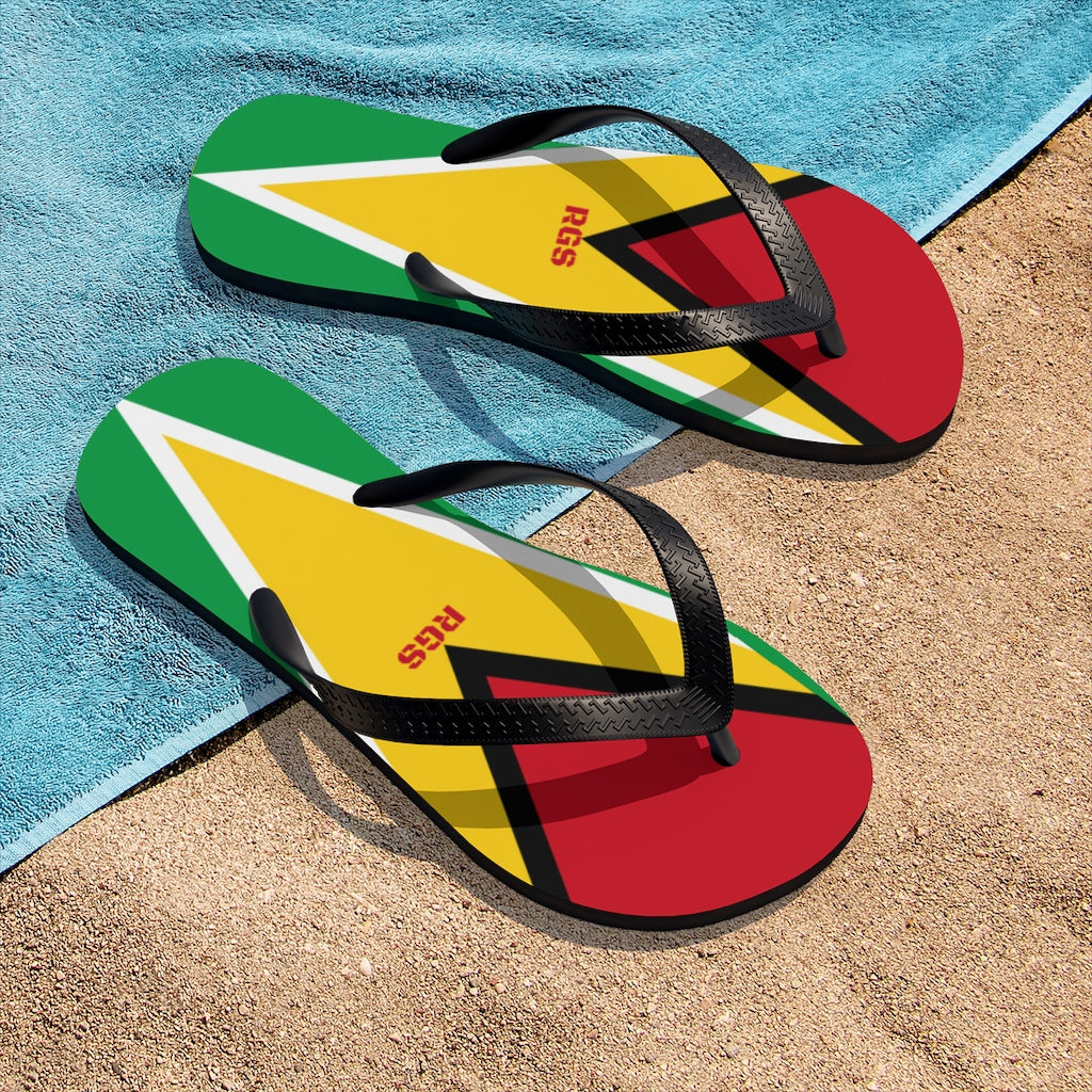 Guyana Flag Unisex Flip-Flops