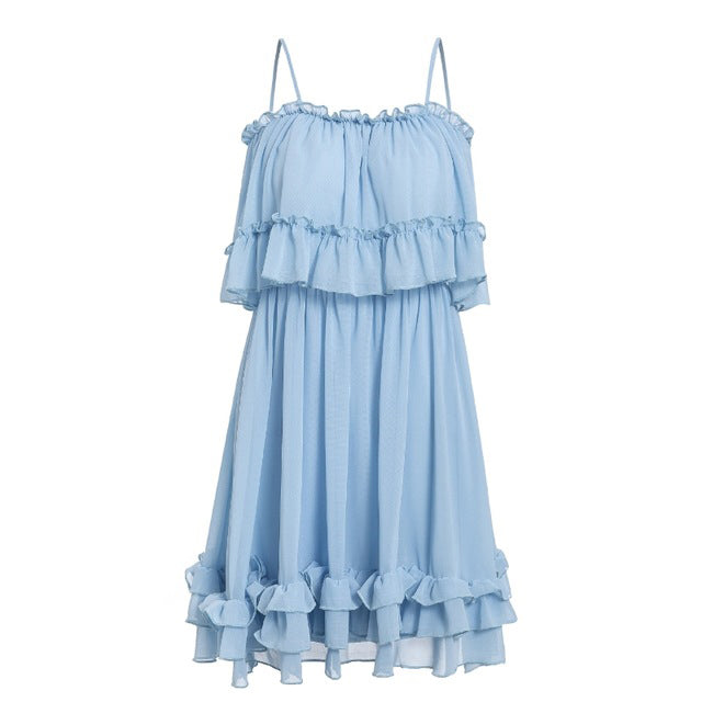 Chiffon  Spaghetti Strap dress