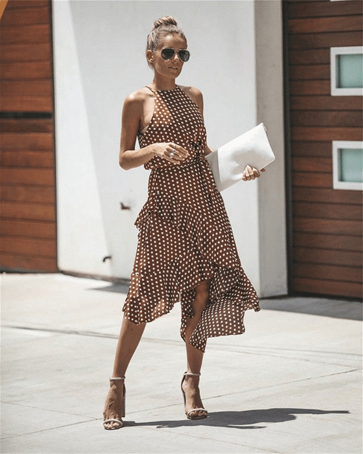 Dot Print Dress