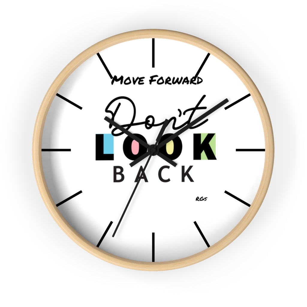 Don't look Back  10"Wall clock