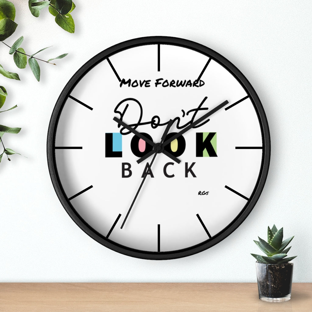 Don't look Back  10"Wall clock
