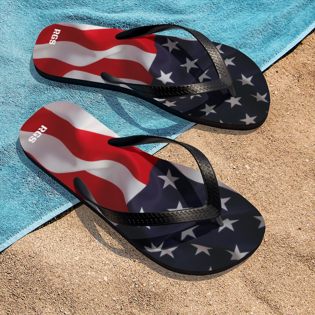 USA flag Unisex Flip-Flops