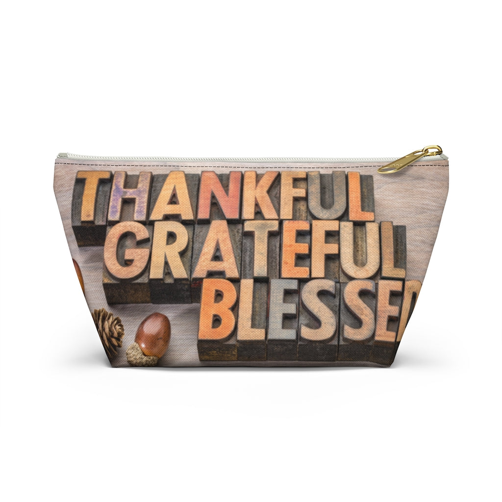 Thankful Grateful Accessory Pouch