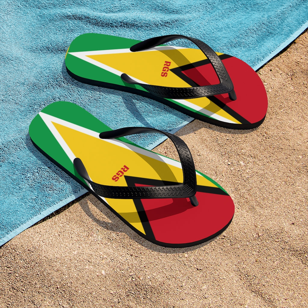 Guyana Flag Unisex Flip-Flops