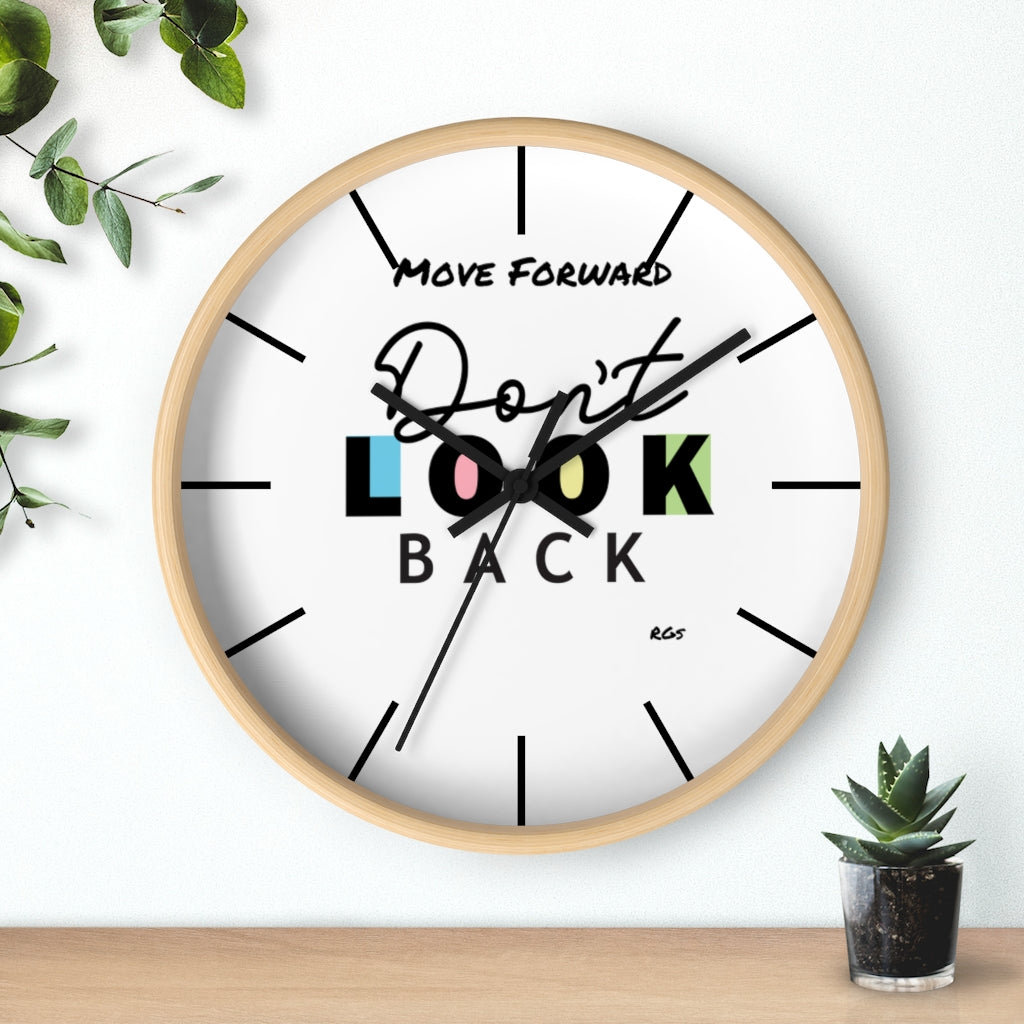 Don't look Back  10"Wall clock