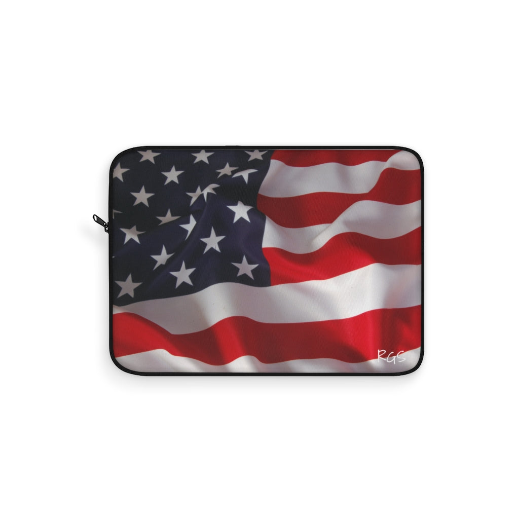 American Flag Laptop Cover