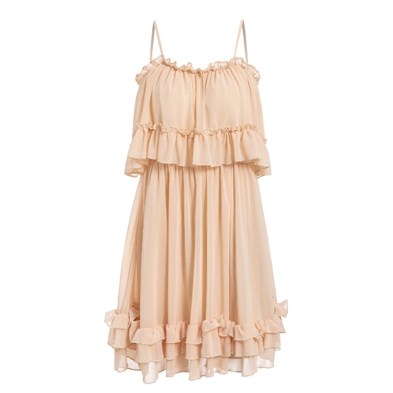 Chiffon  Spaghetti Strap dress