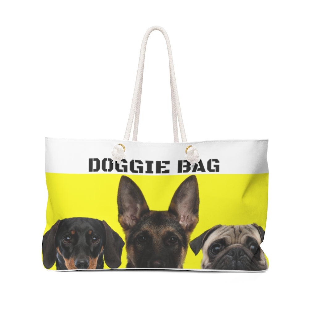 Mans BFF Yellow/White Bag Weekender Bag