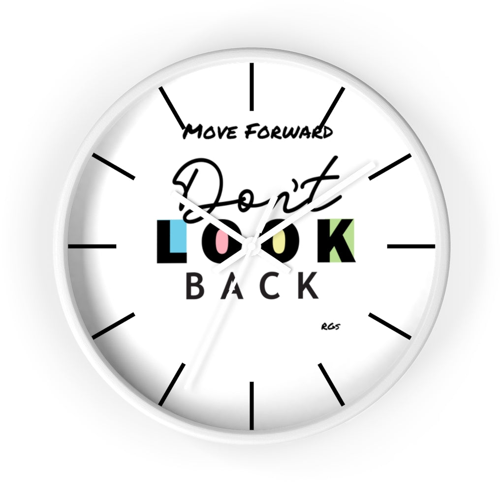 Don't look Back  10"Wall clock