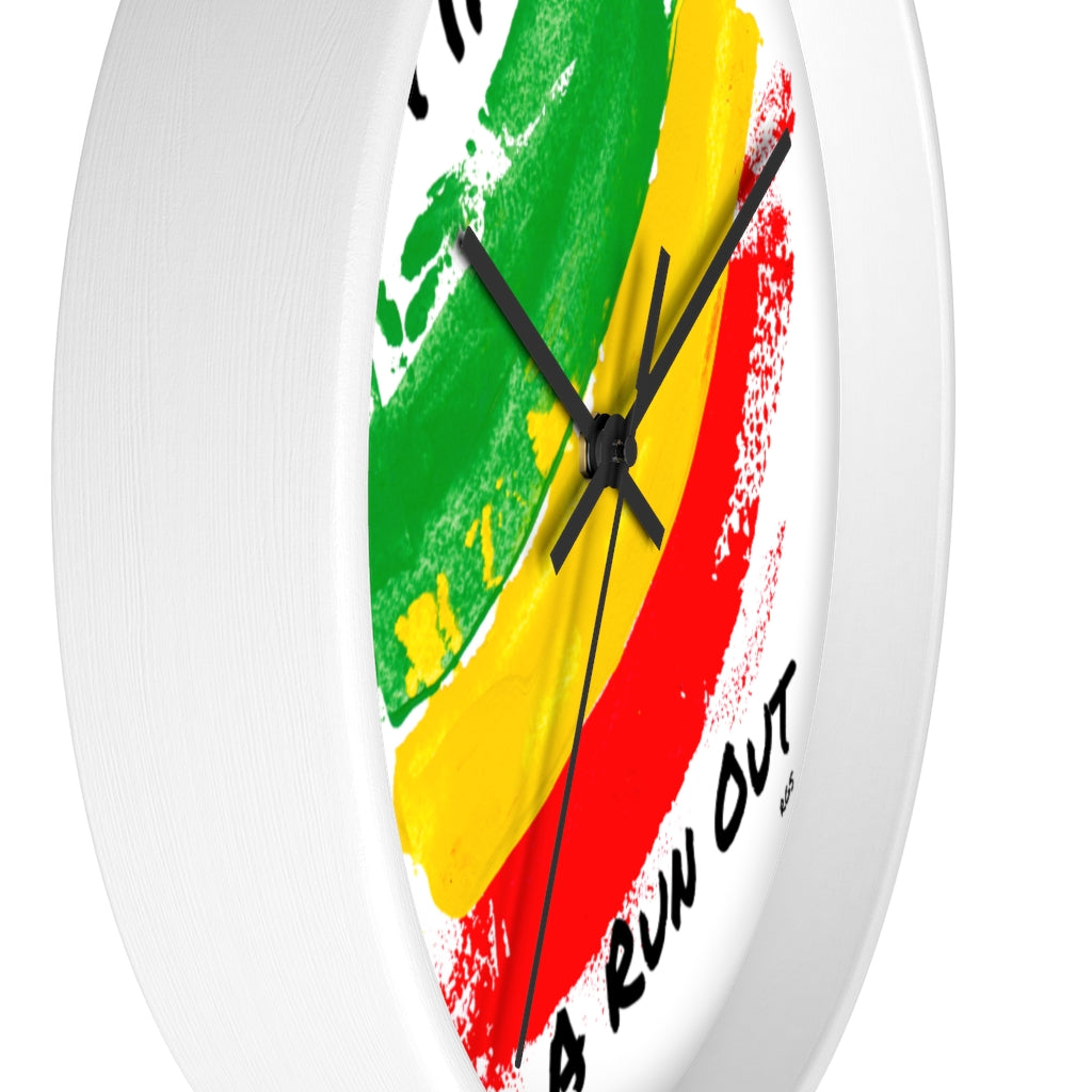 Time A Run Out 10" Wall clock