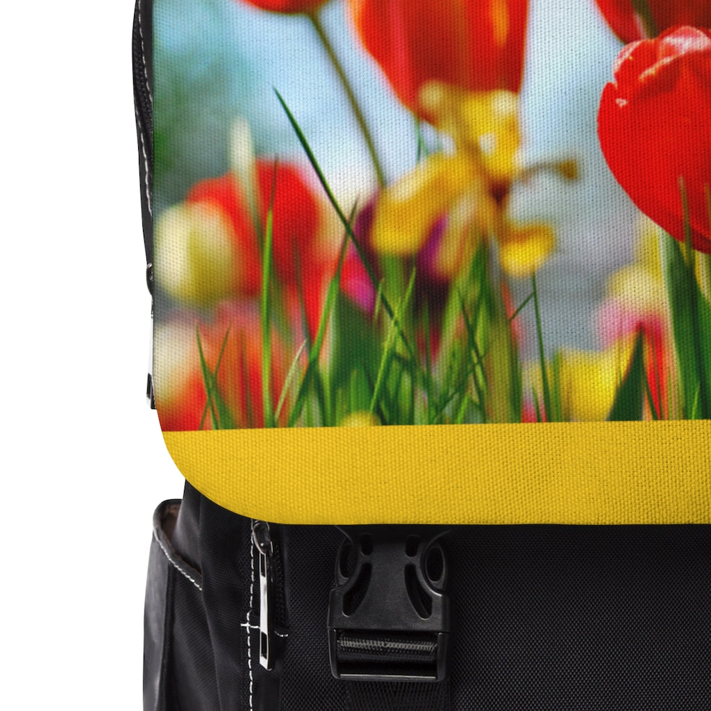 Wild Flowers Casual Shoulder Backpack