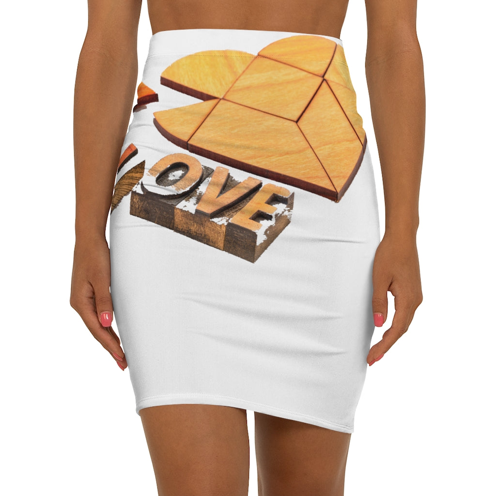 White Love Mini Skirt