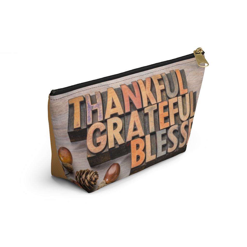 Thankful Grateful Accessory Pouch