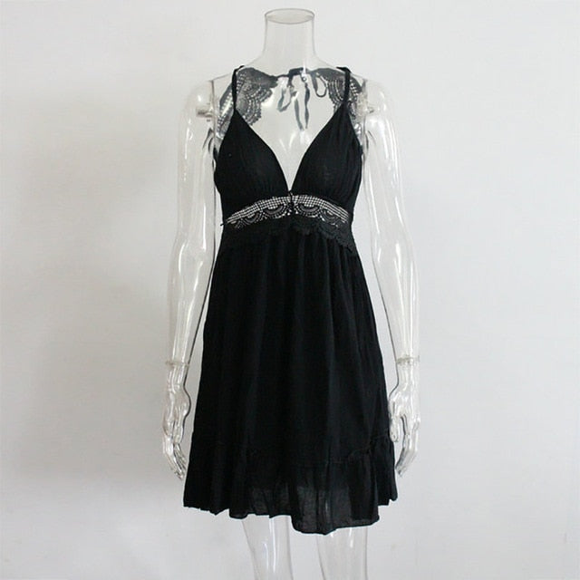 Crochet Lace Ruffle Dresses