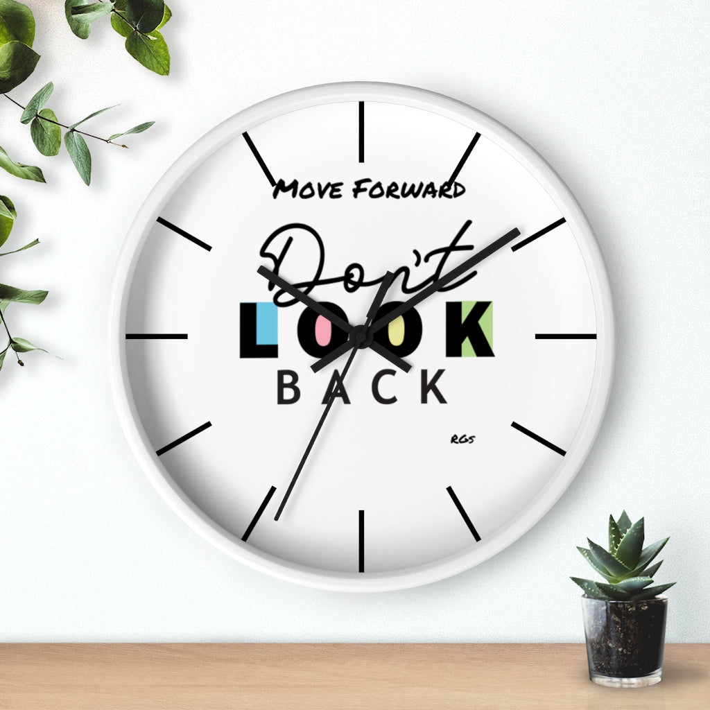Don't look Back  10"Wall clock