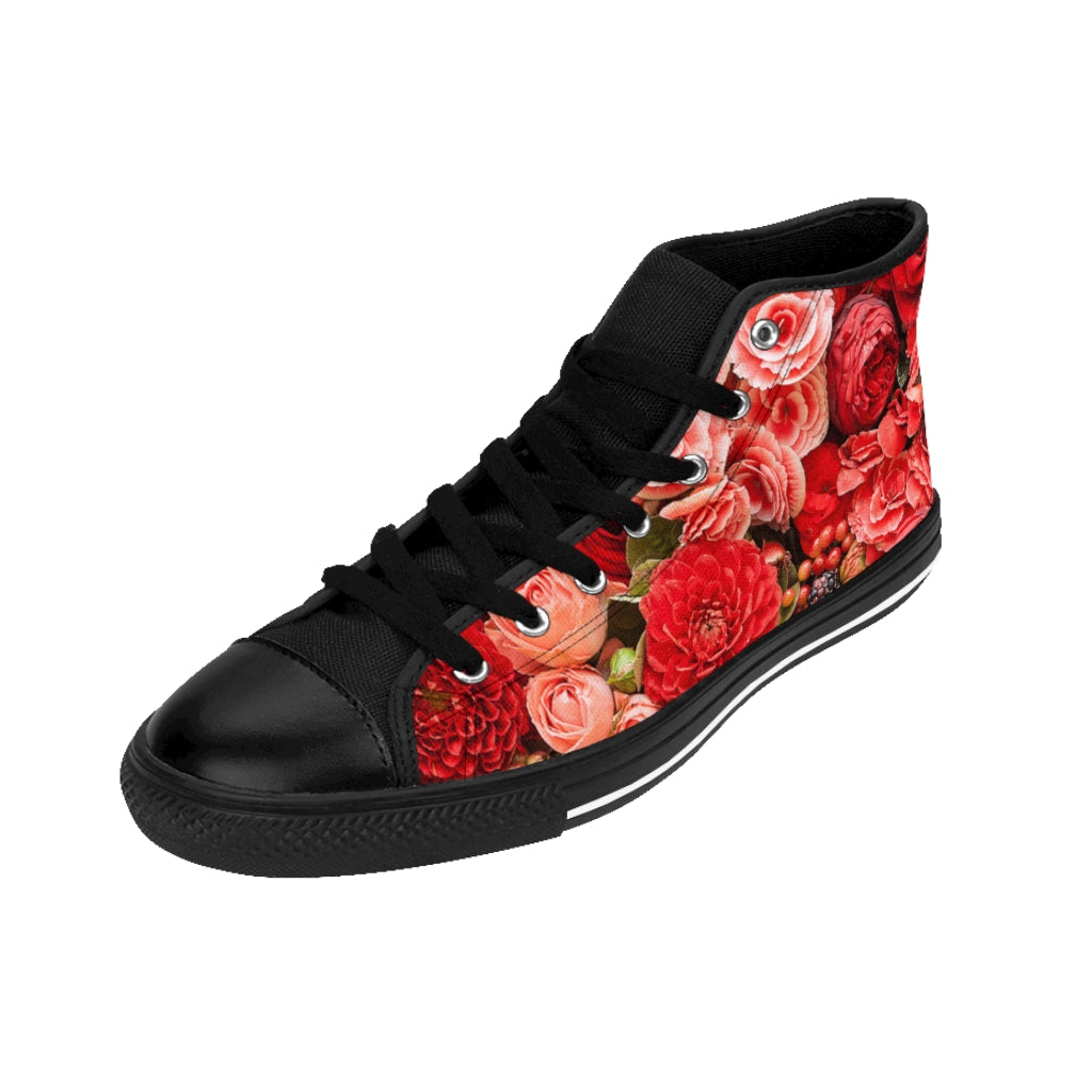 Red Rose Women's High-top Sneakers
