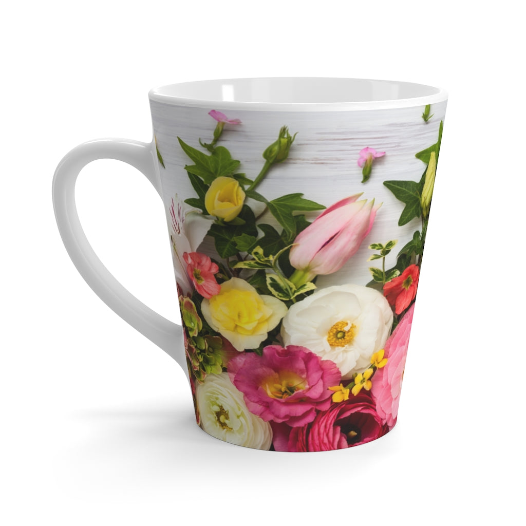 Flowers Latte Mug