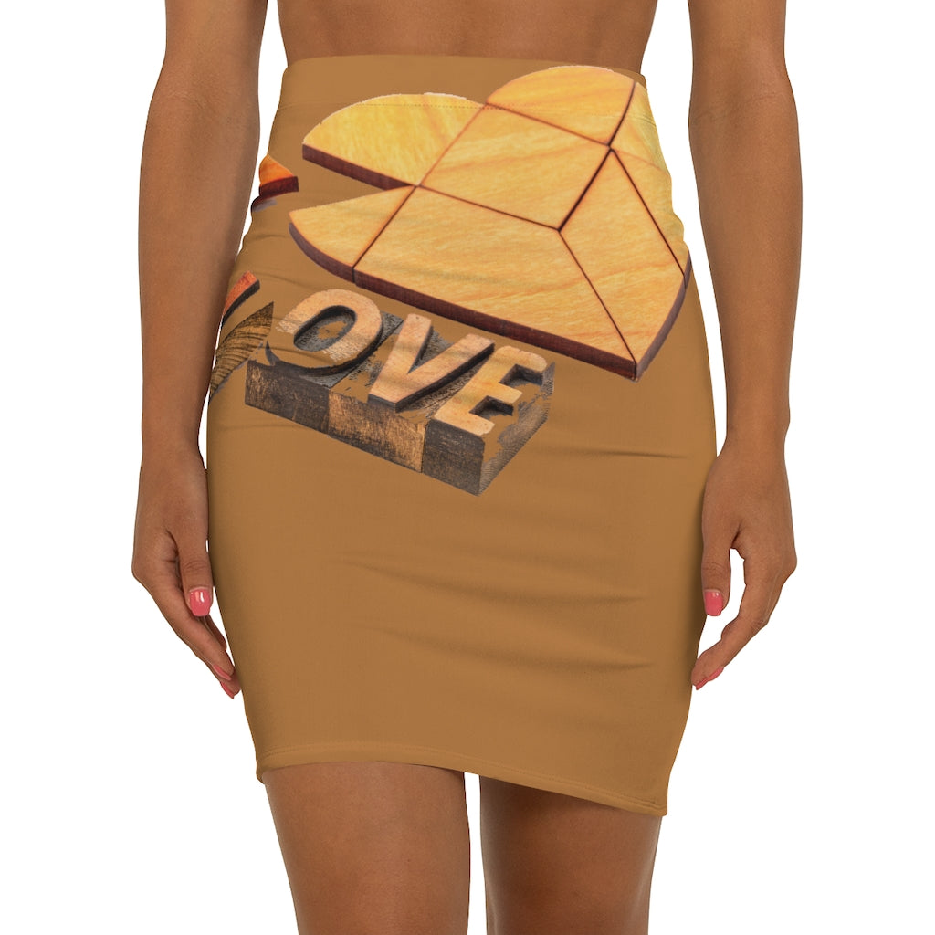 Love Brown Mini Skirt