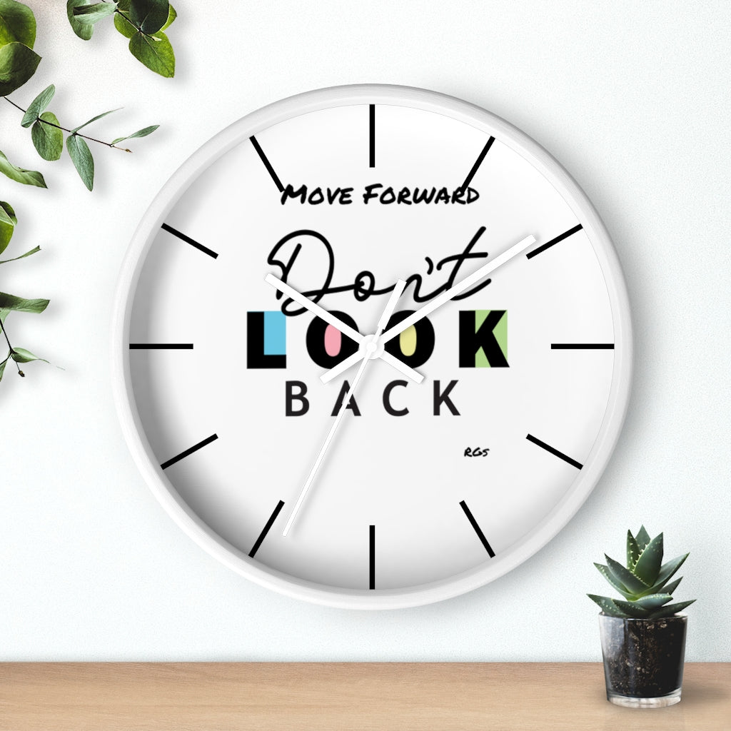 Don't look Back  10"Wall clock