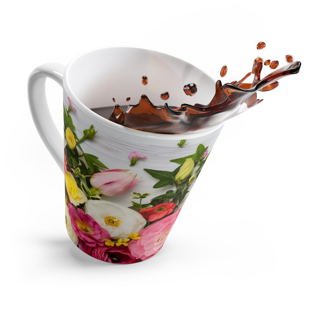 Flowers Latte Mug