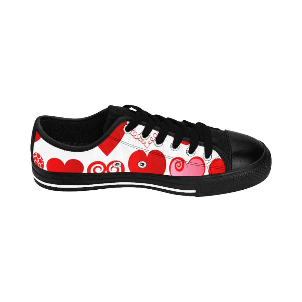 Heart Low Top Women's Sneakers