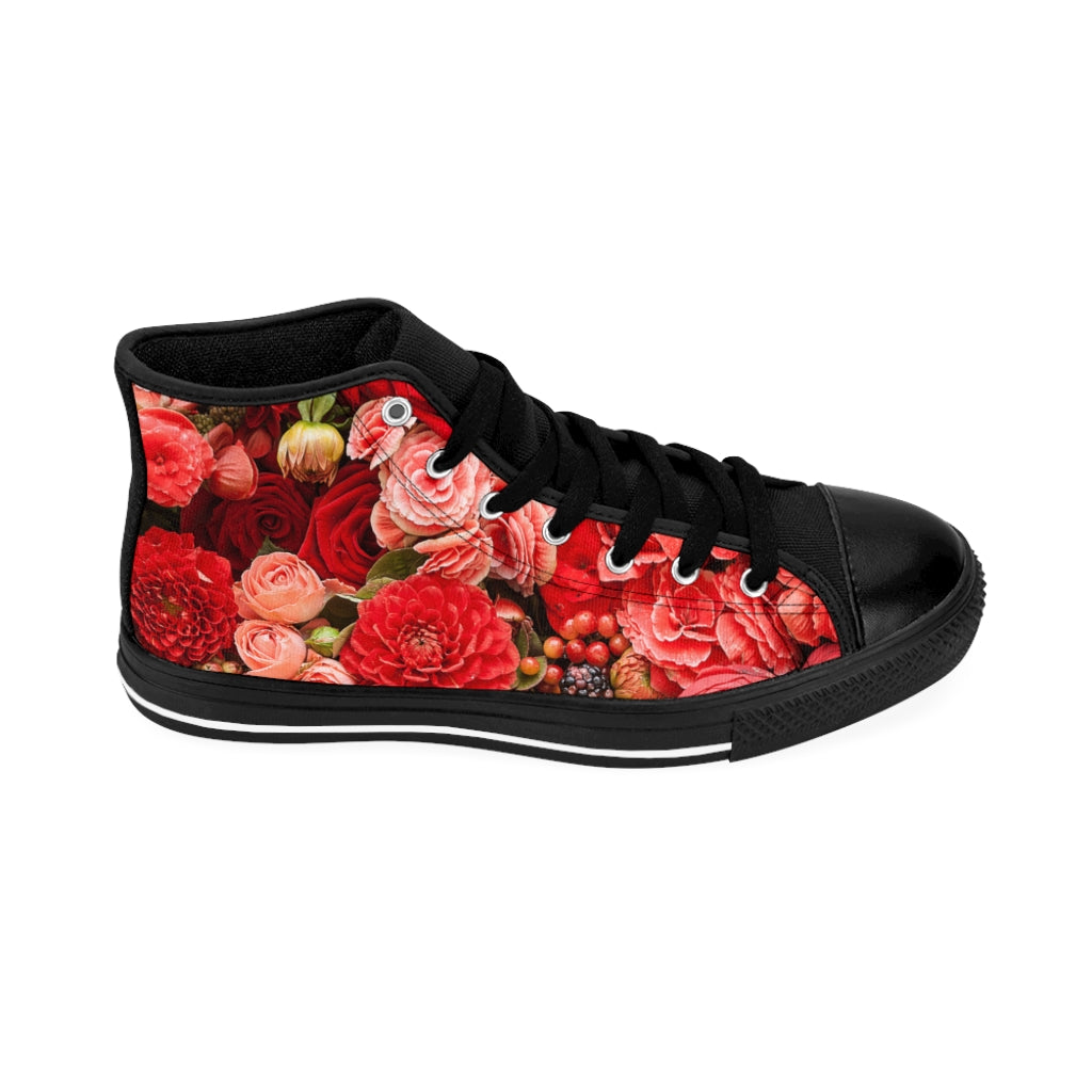 Red Rose Women's High-top Sneakers