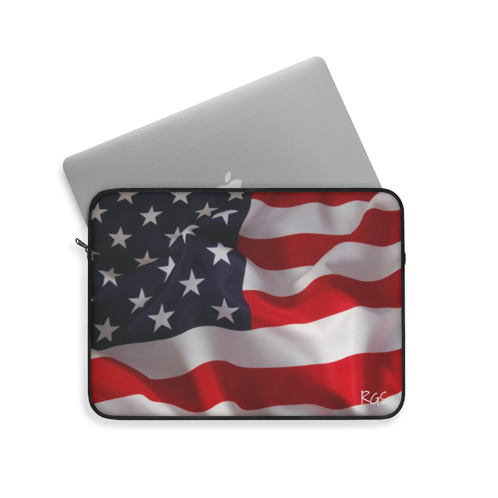 American Flag Laptop Cover