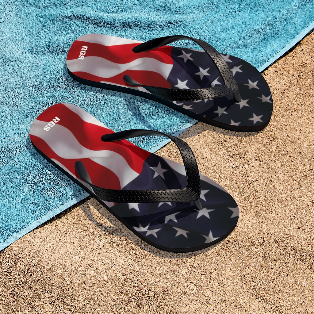 USA flag Unisex Flip-Flops