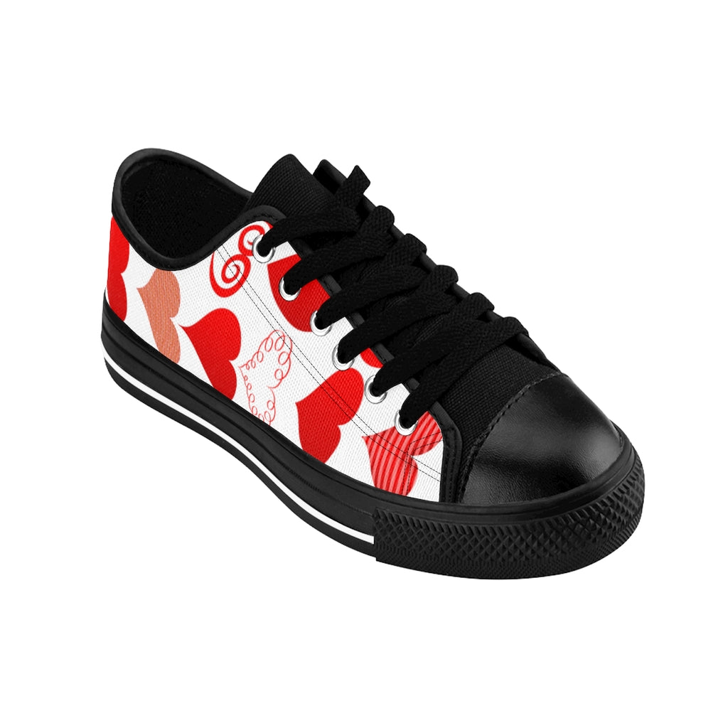 Heart Low Top Women's Sneakers