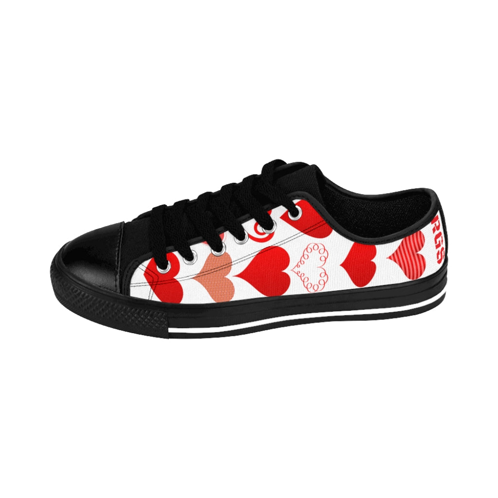 Heart Low Top Women's Sneakers