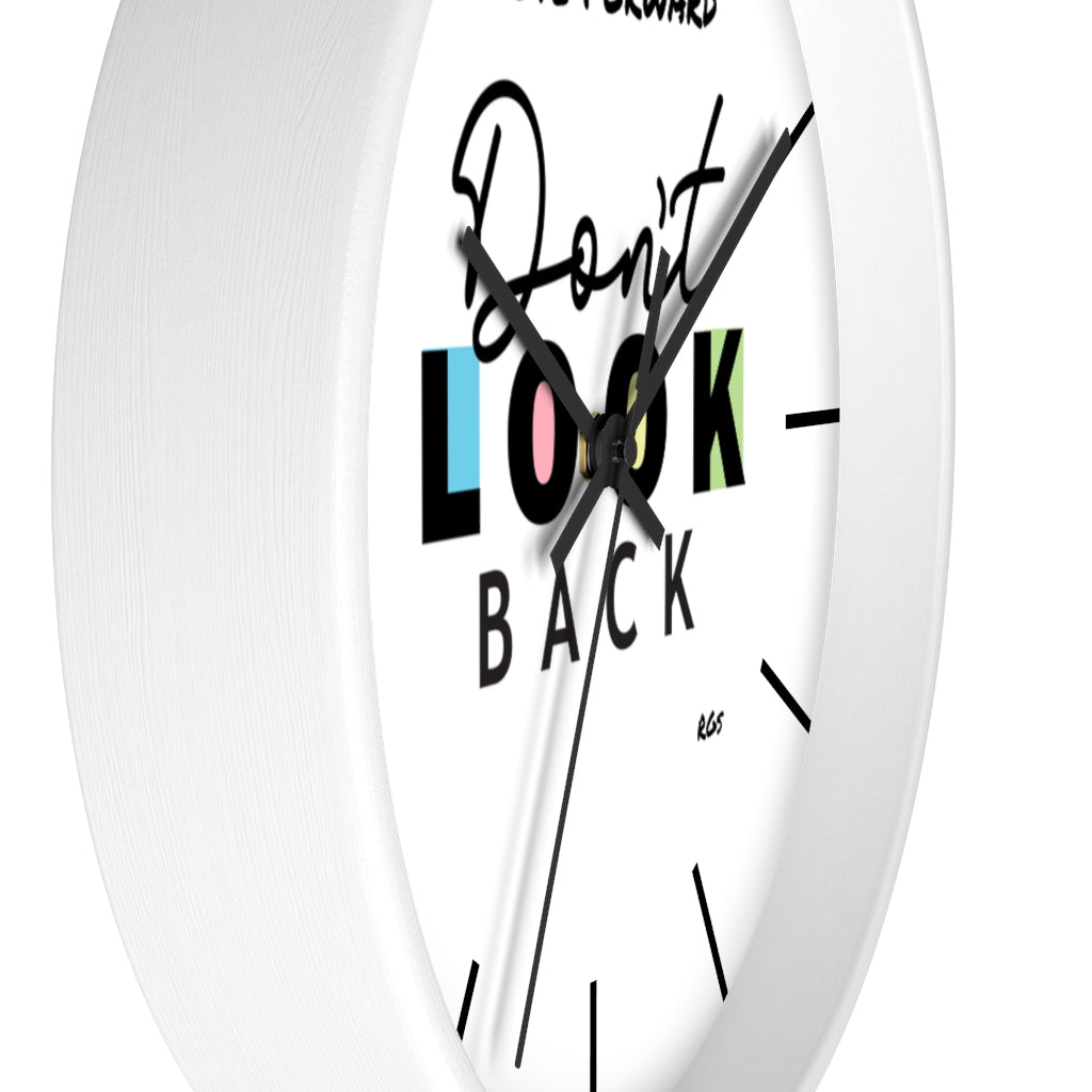 Don't look Back  10"Wall clock