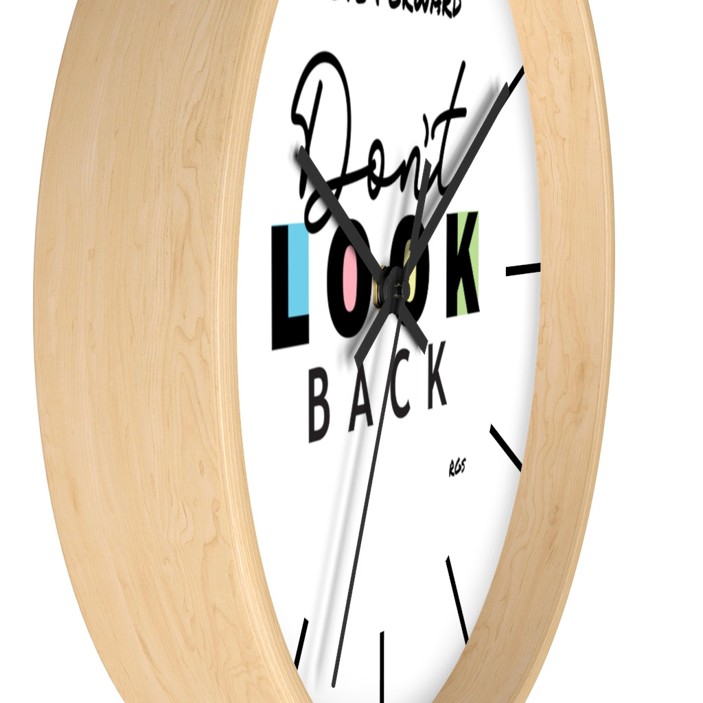 Don't look Back  10"Wall clock